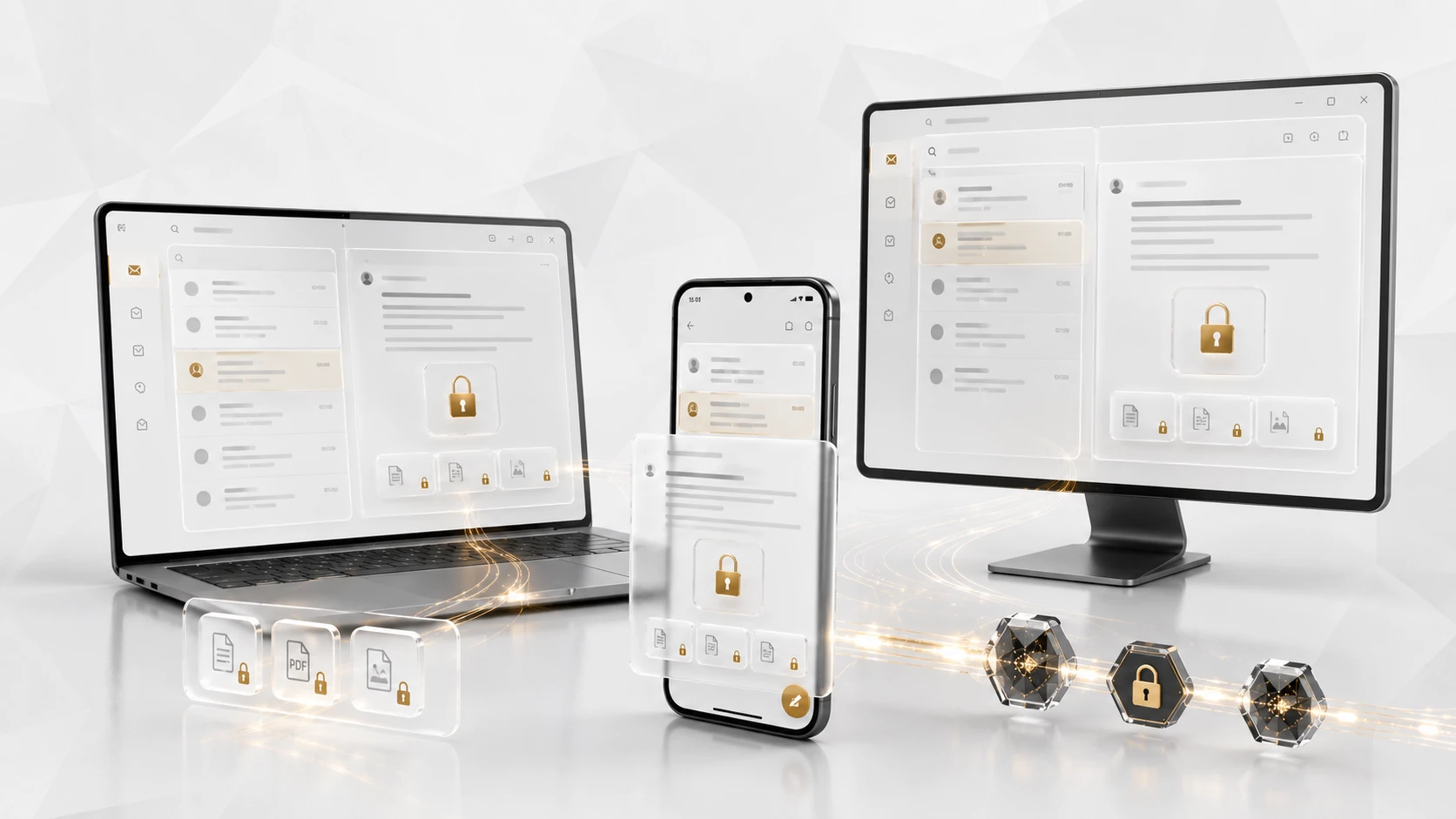 Unlike Mail — product render.